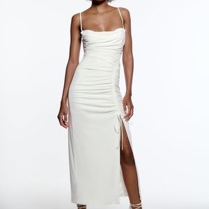 Zara draped midi dress